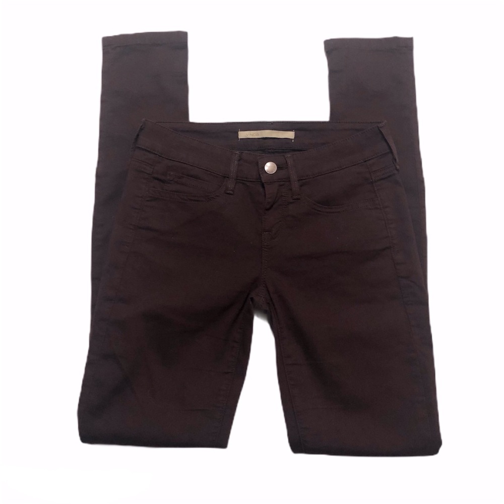 Vince Dark Raisin Zip Leg Skinny Jeans 0574 - Picture 2 of 11